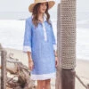 Contrast Shirtdress -Lunaria Store 2L20510 BLU 00