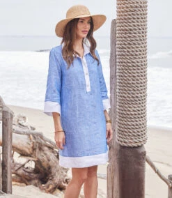 Contrast Shirtdress