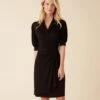 Short Sleeve Wrap Dress 2 Short Sleeve Wrap Dress -Lunaria Store 3L13097 black 001 89b49ff2 843c 4a6a af08 f34a04acb53f