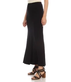 Pull On Maxi Flare Skirt -Lunaria Store L13097 BLK 2996 c77dae99 066c 49c8 aade 5c97e605a600
