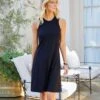 High Neck A Line Dress -Lunaria Store L14226 black 002 ad1c2a8b ea99 4eaf 9659 4808a952fd46