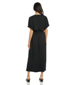 Cuffed Sleeve Dress -Lunaria Store L48566 BLK 002 ff9af921 b68e 4ff9 9491 d10775541e47