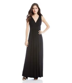 V-Neck Maxi Dress -Lunaria Store black 3 zoom 0d266b88 10e5 4836 80df b97e1d816dd3