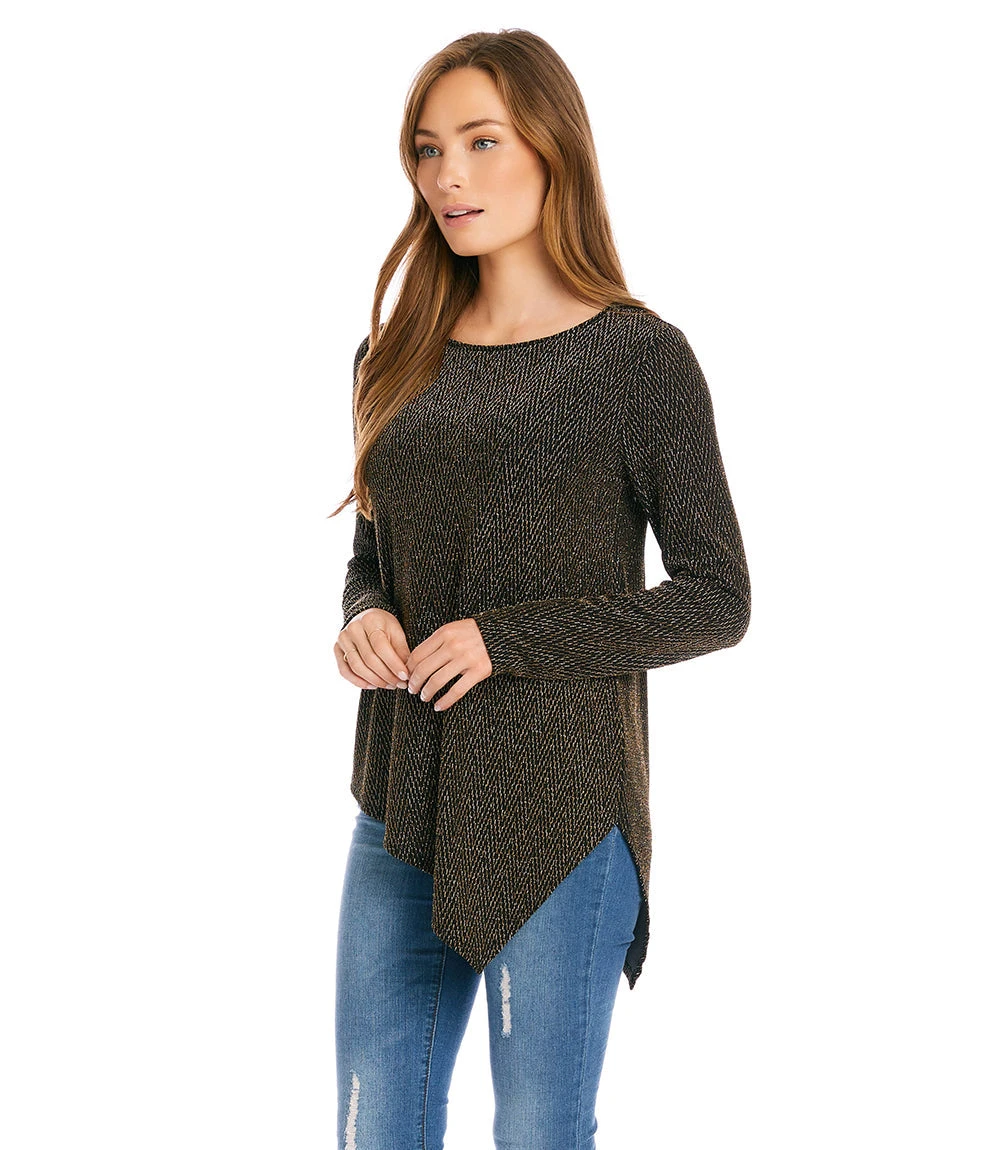 Gold Asymmetric Hem Top 6 Gold Asymmetric Hem Top - Image 4