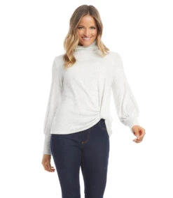 Turtleneck Pick-Up Top -Lunaria Store karenkane 2021 winter 4L39249 HEA 004 5a6b621f b43a 4563 b57e b64cd964726f