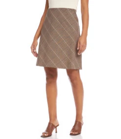 Petite Size Bias Cut Plaid Skirt -Lunaria Store karenkane 2022 fall 3L06216P PLA 004