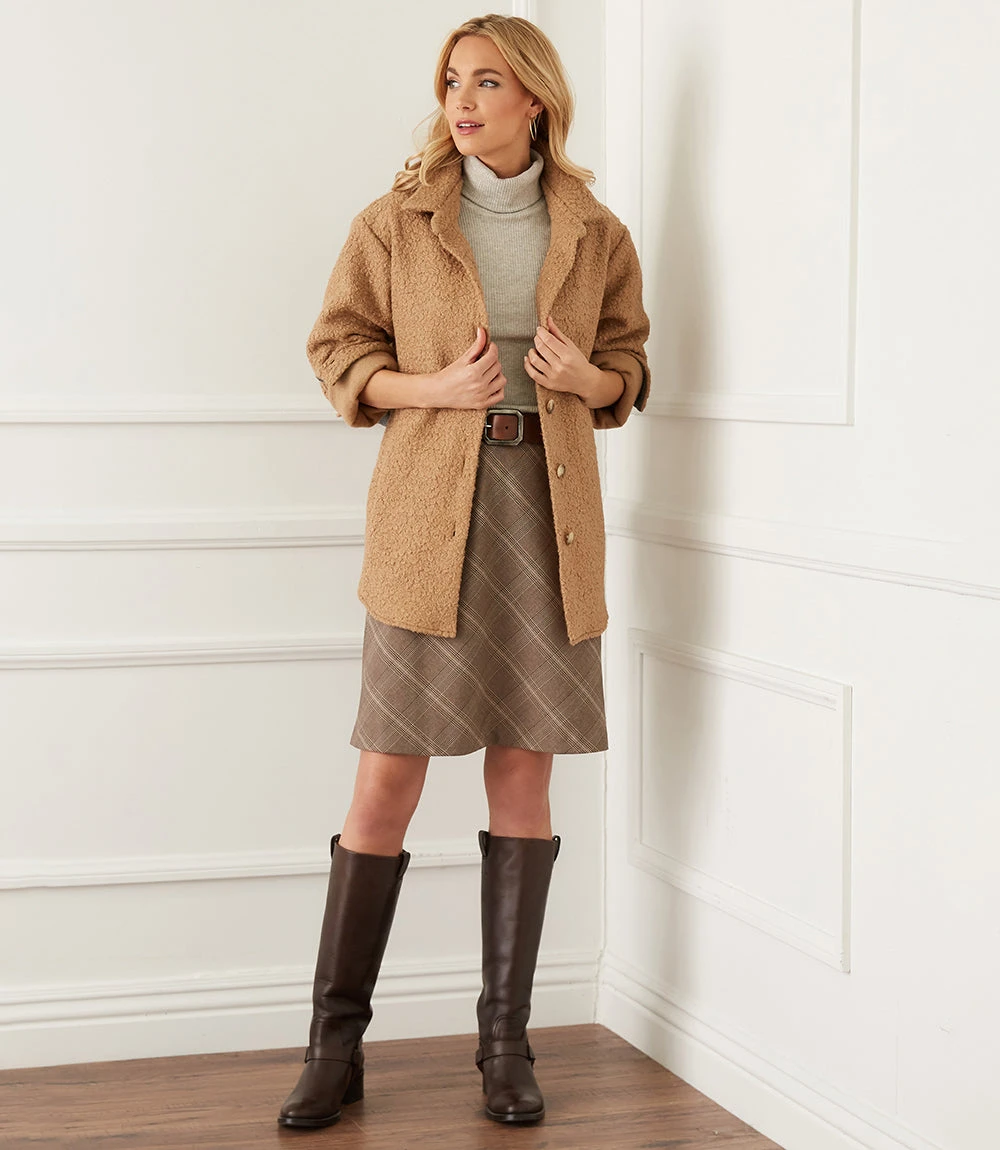 Bias Cut Plaid Skirt 7 Bias Cut Plaid Skirt - Image 5