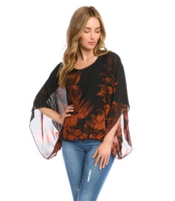 Blouson Scarf Top -Lunaria Store karenkane 2022 fall 3L09604 PRT 006