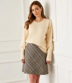 Bias Cut Glen Plaid Skirt -Lunaria Store karenkane 2022 fall 3L10165 GPL 002