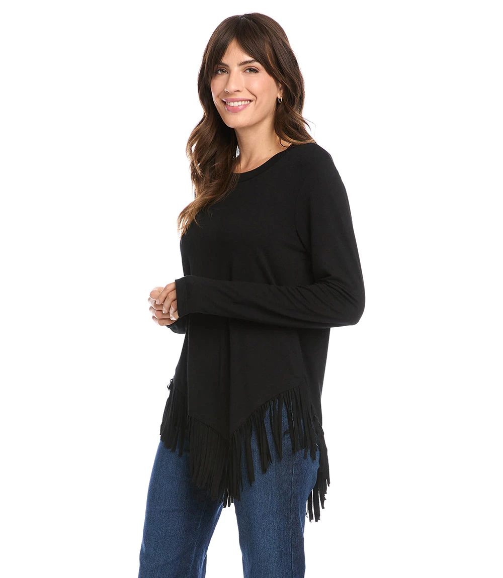 Petite Size Asymmetric Fringe Top 5 Petite Size Asymmetric Fringe Top - Image 3