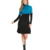Petite Size Colorblock Turtleneck Dress -Lunaria Store karenkane 2022 fall 3L13179P TEA 1707
