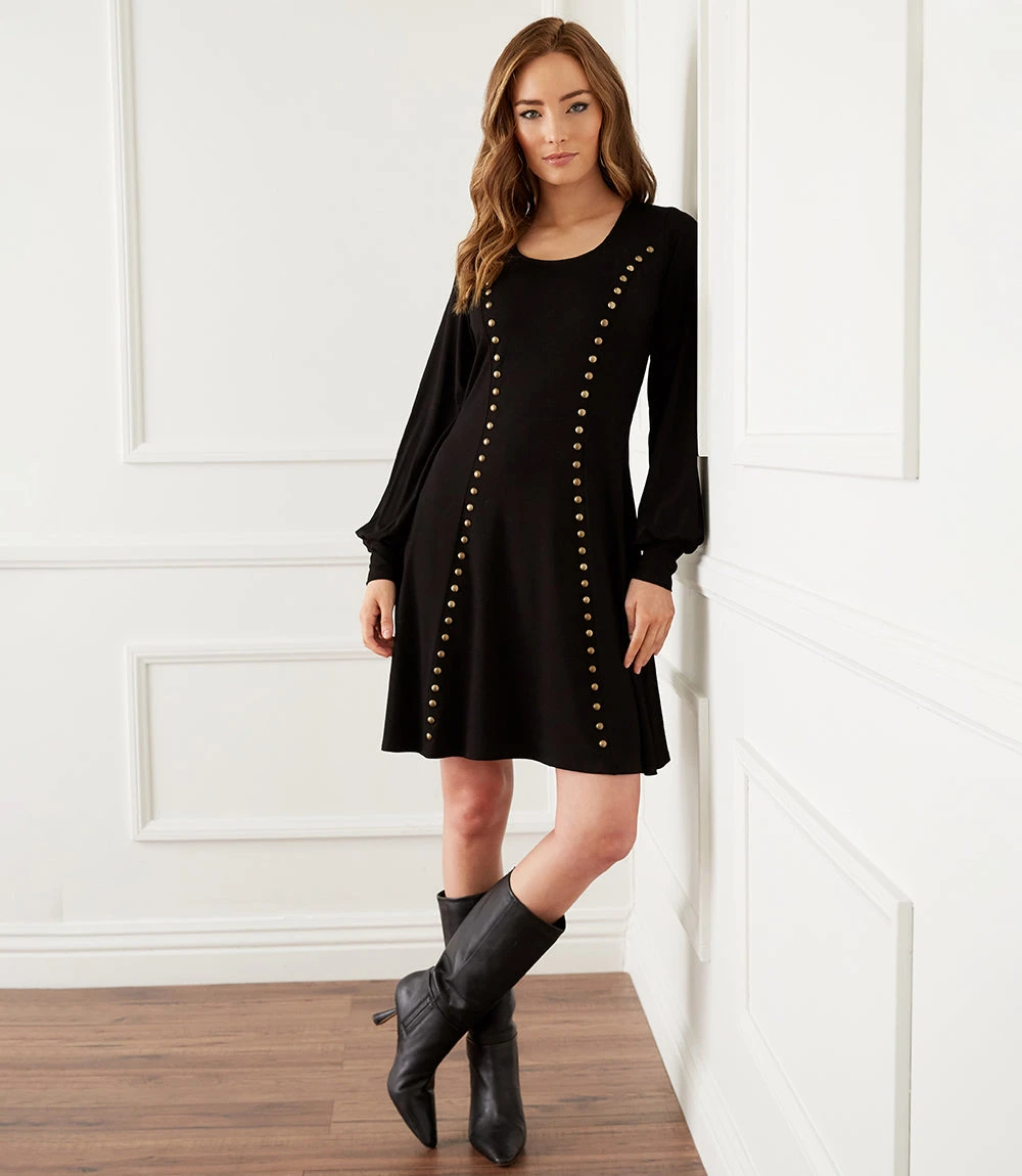 Studded A-Line Dress 10 Studded A-Line Dress - Image 8