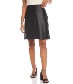 Faux Leather Skirt 10 Faux Leather Skirt -Lunaria Store karenkane 2022 fall 3L21155 BLK 2347