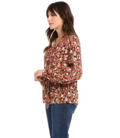 Blouson Sleeve Tie-Top -Lunaria Store karenkane 2022 fall 3L22605 FLO 003