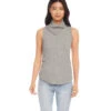 Sleeveless Drape Neck Top -Lunaria Store karenkane 2022 fall 3L56147 GRA 001
