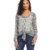 Petite Size Tie Front Top -Lunaria Store karenkane 2022 fall 3L61568P PRT 1809