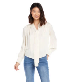 Long Sleeve Bow Blouse -Lunaria Store karenkane 2022 fall 3L63552 CRE 0858