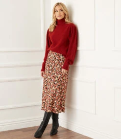 Poof Sleeve Turtleneck -Lunaria Store karenkane 2022 fall 3L89440 RUS 008