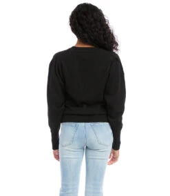 Pleat Sleeve Sweater 11 Pleat Sleeve Sweater -Lunaria Store karenkane 2022 fall 3N94229 BLK 003