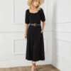 Peasant Artisan Dress -Lunaria Store karenkane 2022 spring 1L13123 BLK 006