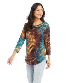 Tie-Dye Burnout Shirttail Top 8 Tie-Dye Burnout Shirttail Top -Lunaria Store karenkane 2022 spring 1N94223 ORG 003 5570059e 684e 488b a671 11ba239a9a9c
