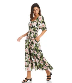 Poof Sleeve Dress -Lunaria Store karenkane 2022 summer 2L10163 PRT 004