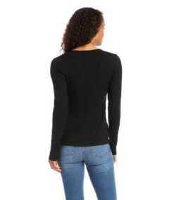 Applique Detail Top -Lunaria Store karenkane 2022 winter 4L13232 BLK 003