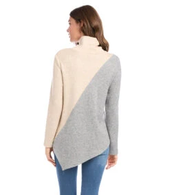 Asymmetric Colorblock Top -Lunaria Store karenkane 2022 winter 4L24515 GWO 004