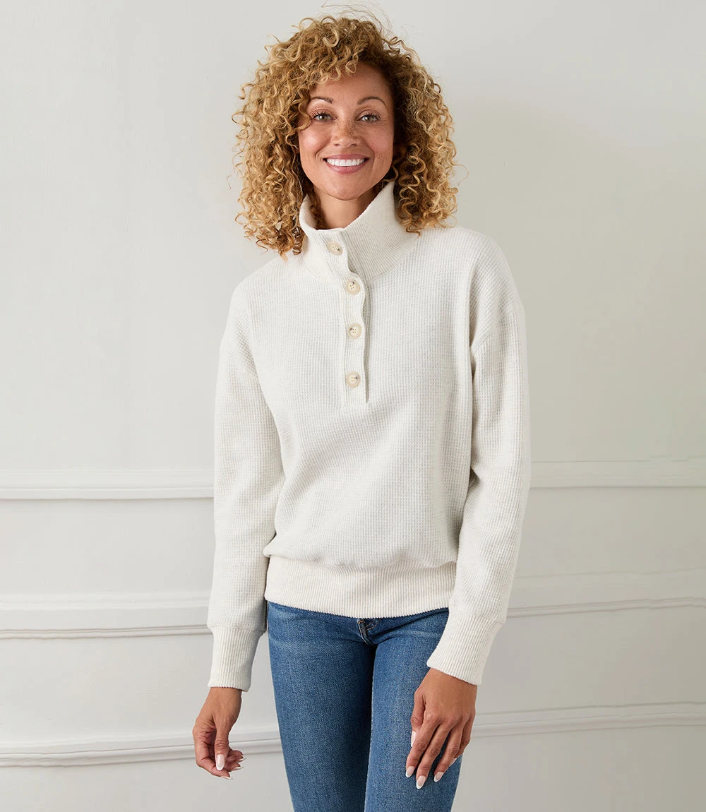 Contrast Henley Sweater 3 Contrast Henley Sweater