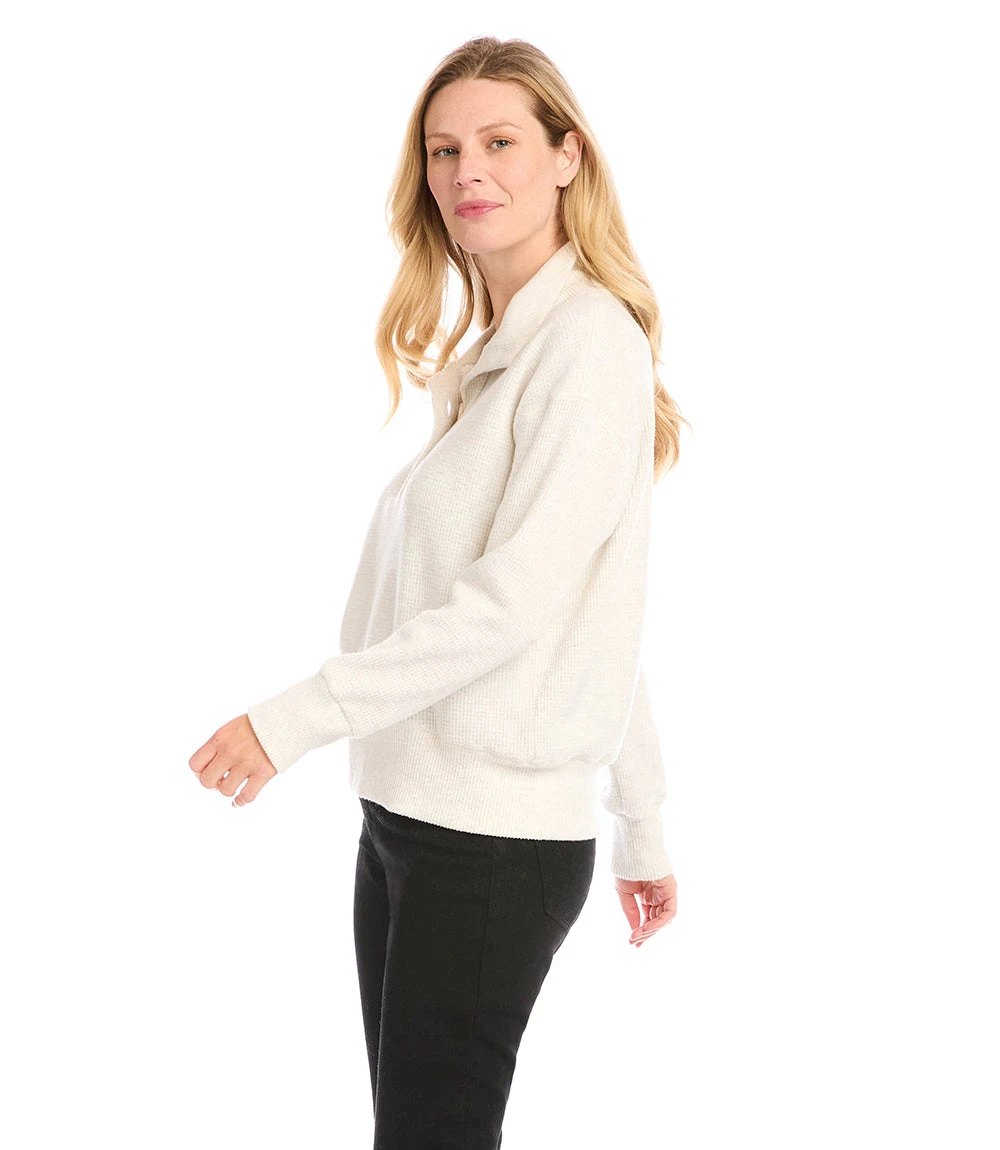 Contrast Henley Sweater 6 Contrast Henley Sweater - Image 4
