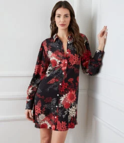 Blouson Sleeve Shirtdress -Lunaria Store karenkane 2022 winter 4L44587 BWD 007