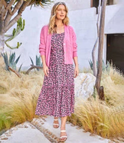 Extended Sleeve Dress -Lunaria Store karenkane 2023 spring 1L10170 FLO 001