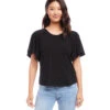 Ruffle Sleeve Top -Lunaria Store karenkane 2023 spring 1L14340 BLK 001