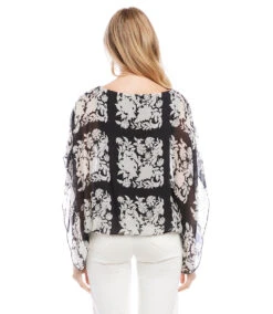 Boatneck Scarf Top -Lunaria Store karenkane 2023 spring 1L17614 PRT 003