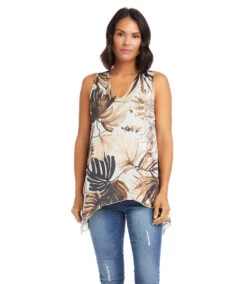 Uneven Hem Tank 12 Uneven Hem Tank -Lunaria Store karenkane 2023 spring 1L17615 PRT 002