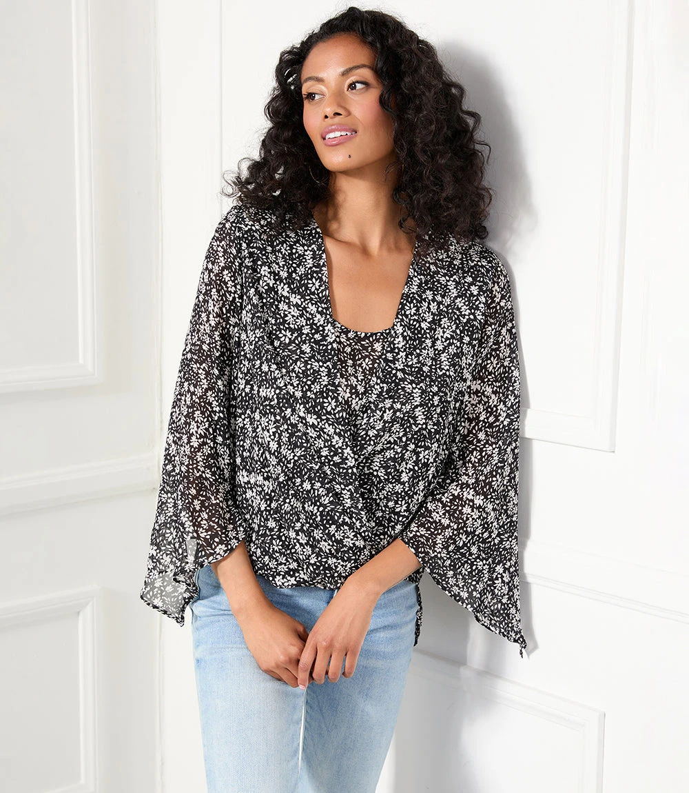 Angle Sleeve Crossover Top 7 Angle Sleeve Crossover Top - Image 5