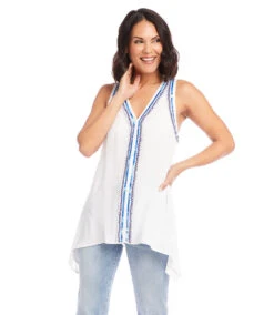 Beaded Tank -Lunaria Store karenkane 2023 spring 1L28402 WHT 005