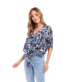 Tie-Front Top -Lunaria Store karenkane 2023 spring 1L33597 BAT 004