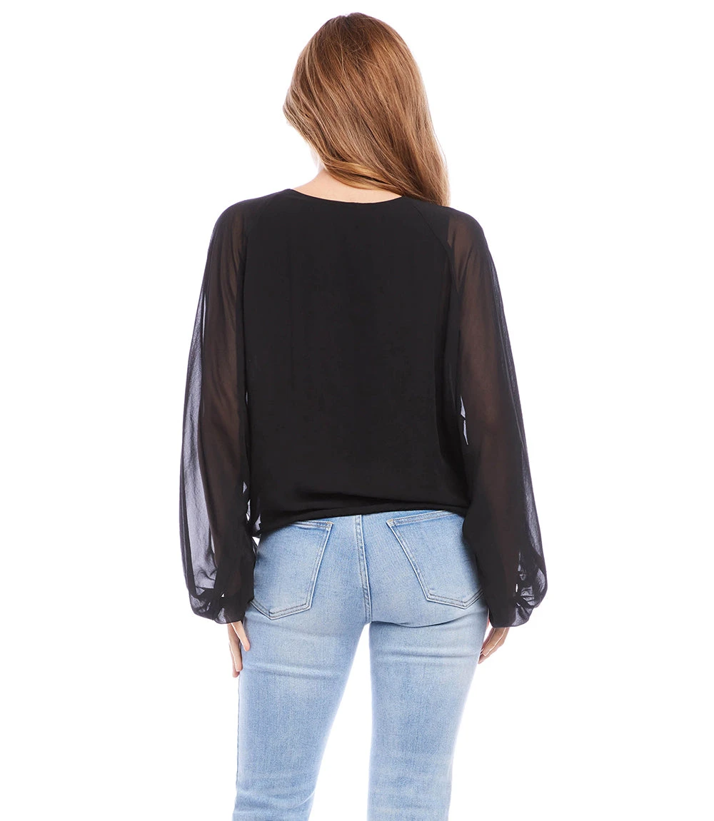 Petite Size Lantern Sleeve Top 4 Petite Size Lantern Sleeve Top - Image 2