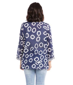 Embroidered Tunic -Lunaria Store karenkane 2023 spring 1L36157 NAV 004