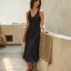 Brigitte Strolling Midi Dress -Lunaria Store karenkane 2023 spring 1L40145 BLK 001