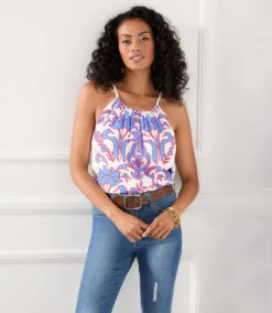 Shirred Tank 12 Shirred Tank -Lunaria Store karenkane 2023 spring 1L44590 PRT 005