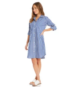 Stripe Shirtdress 16 Stripe Shirtdress -Lunaria Store karenkane 2023 spring 1L45588 IND 005
