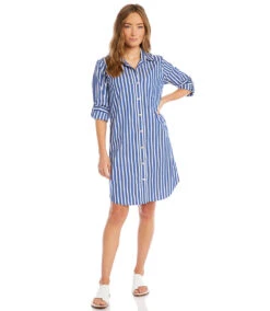 Stripe Shirtdress 17 Stripe Shirtdress -Lunaria Store karenkane 2023 spring 1L45588 IND 006