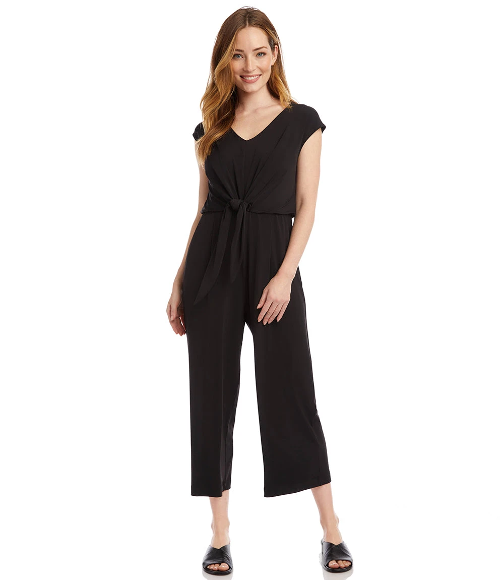 Petite Size Tie-Front Jumpsuit 3 Petite Size Tie-Front Jumpsuit