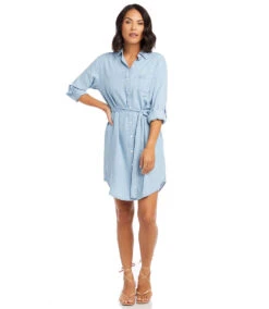 Chambray Shirtdress 14 Chambray Shirtdress -Lunaria Store karenkane 2023 spring 1L46533 CHA 005