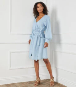 Long Sleeve Chambray Dress 20 Long Sleeve Chambray Dress -Lunaria Store karenkane 2023 spring 1L47206 CHA 010