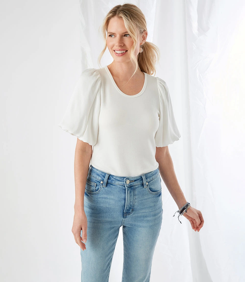 Contrast Satin Sleeve Top 7 Contrast Satin Sleeve Top - Image 5