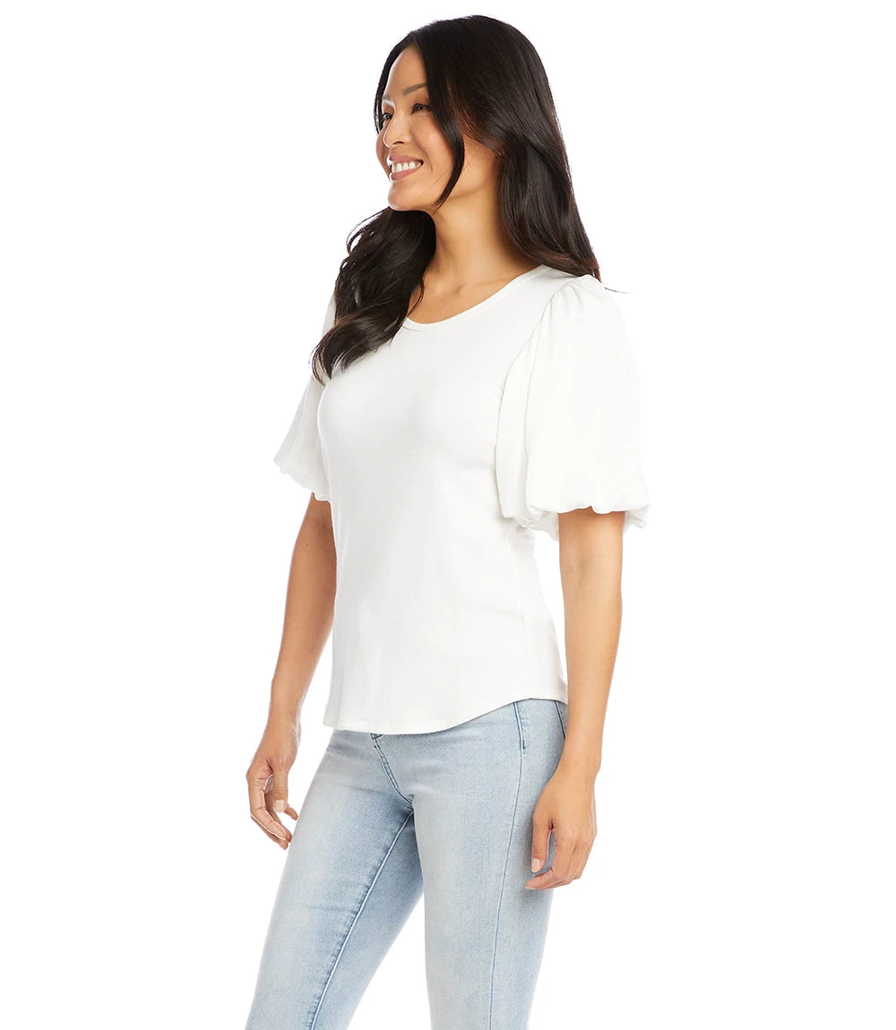 Contrast Satin Sleeve Top 6 Contrast Satin Sleeve Top - Image 4