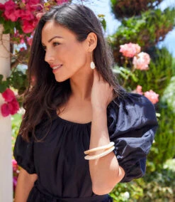 Tiered Poof Sleeve Dress -Lunaria Store karenkane 2023 spring 1L67161 BLK 006